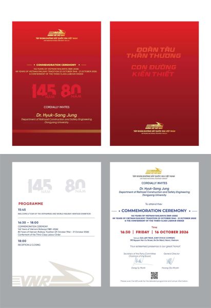 2026년도 베트남 철도 145년 기념행사 (1881-2026)